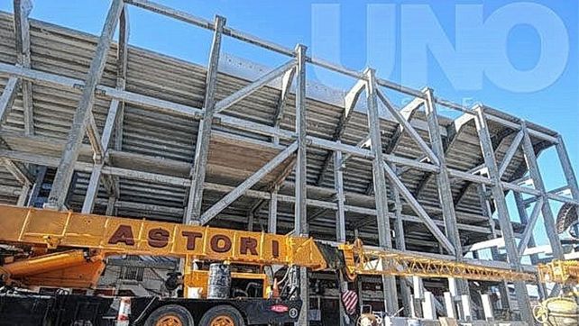 Unión y los avances en las obras del estadio 15 de Abril