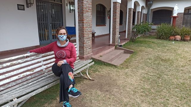 Cecilia&nbsp;Petrich en un refugio de Venado Tuerto