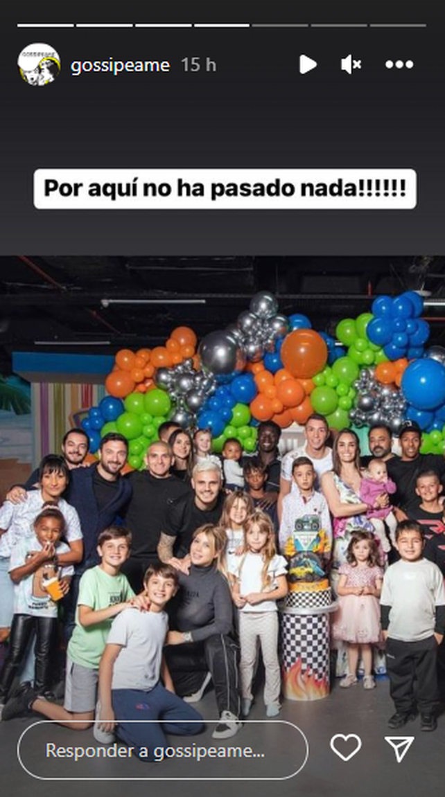 La foto que publicó la cuenta @gossipeame en historias de Instagram