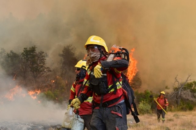 Las brigadas de bomberos no tienen descanso en los bosques patagónicos este verano.