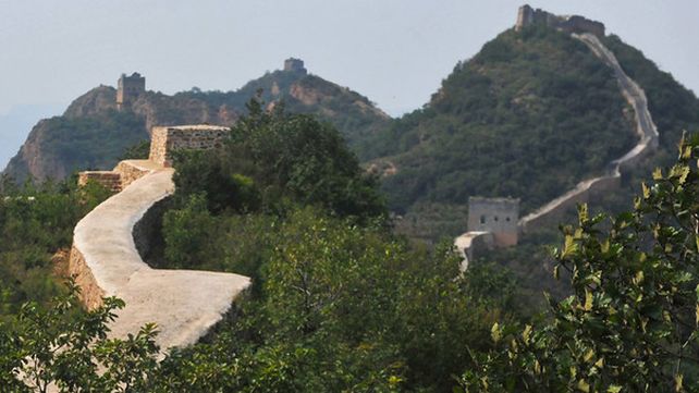 Las obras de reparación de la Gran Muralla China