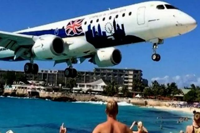 Videazo en slow motion de aterrizaje en Saint Marteen se hace viral
