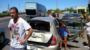 Un herido tras un choque sobre la ruta nº168