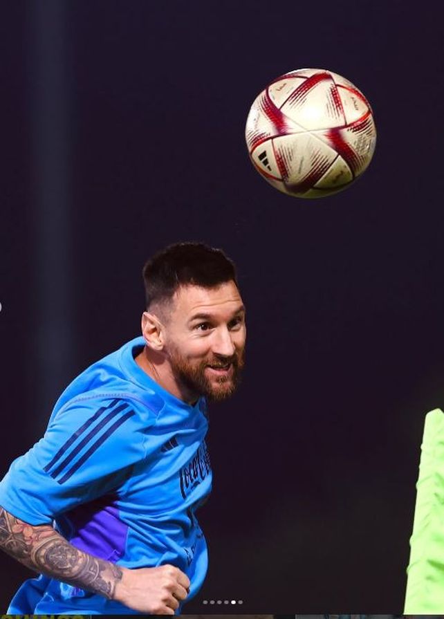 Lionel Messi campeón, en el Mundial de Qatar 2022.