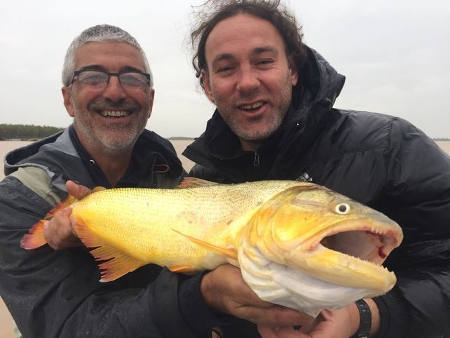 Milito pescando en La Paz.&nbsp;