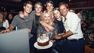 La familia de Valeria Mazza y Alejandro Gravier&nbsp;