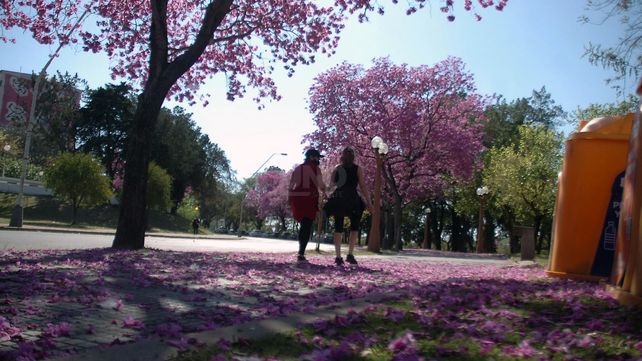 Un lunes soleado en la ciudad de Santa Fe y con temperaturas de primavera