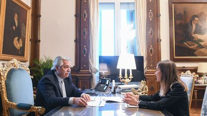 El presidente Fernández mantuvo un diálogo con la titular de la Anses, Fernanda Raverta.