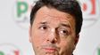 Renzi ayer al anunciar su renuncia.