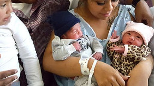 El curioso caso de los pequeños Jaelyn y Luis, los mellizos que nacieron en años diferentes