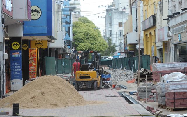 Remodelación de la peatonal San Martín: siguen las obras para renovar la calle
