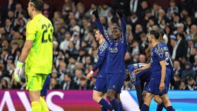 Aston Villa rozó la hazaña ante PSG pero terminó su sueño en la Champions League