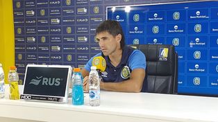 Ignacio Malcorra dialogó con los periodistas y dijo que antes del clásico quiere ganarle a Gimnasia.
