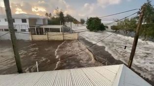 Un tsunami en Tonga después de una erupción volcánica