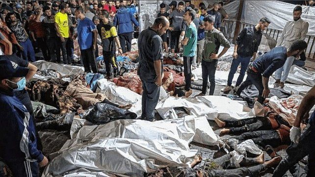 Bombardeo de Hamas hacia un hospital en la zona de Franja de Gaza.