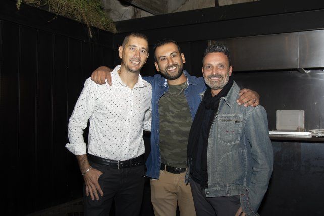 Daniel Delucca, Leonel Scarafia y Diego Santos