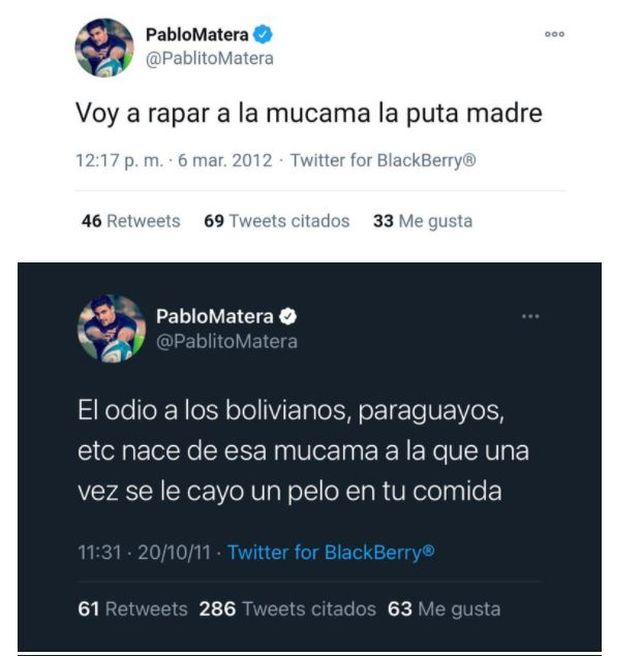 Polémica en redes sociales por mensajes racistas de jugadores de Los Pumas