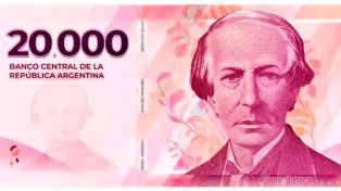 El nuevo billete de 20.000 pesos comenzará a circular a fines de octubre