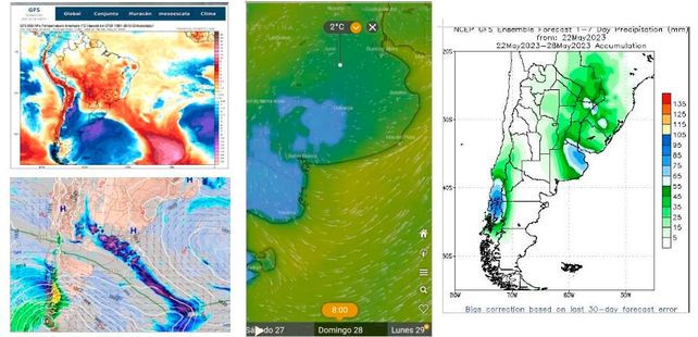 Vuelven las lluvias y se afianza el descenso de la temperatura. Posibles heladas.