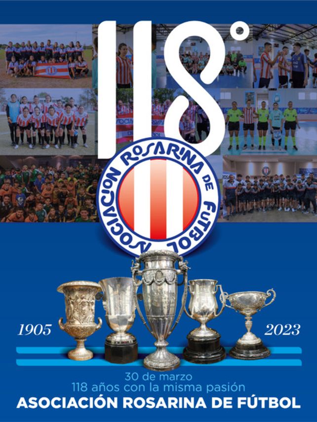 De festejo. Copas, fotos y afiches para celebrar los 118 años de vida.