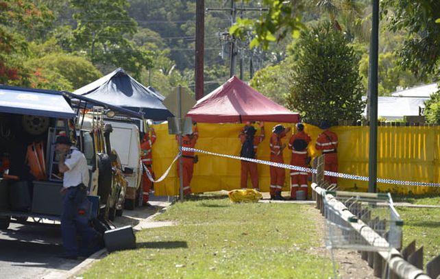 La policía rodea la casa en la localidad de Cairns