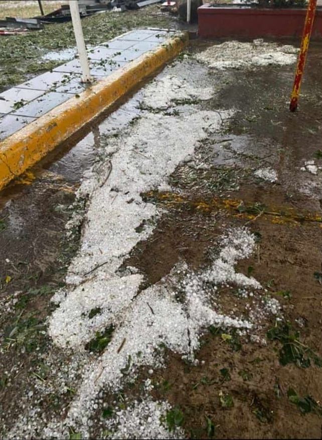 Fuerte granizada en lotes del norte santafesino
