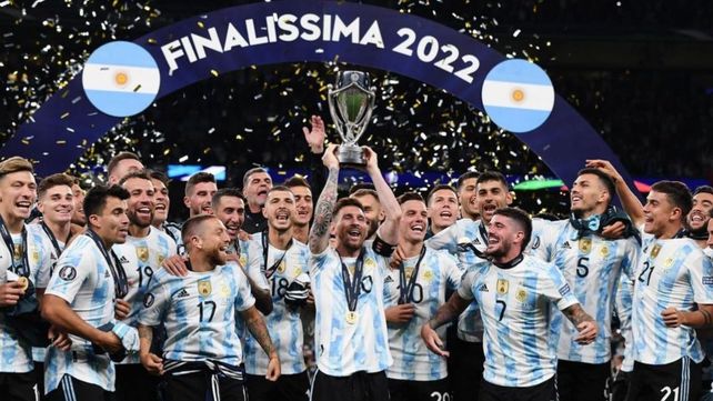 Argentina fue campeón de la Finalissima en 2022 tras golear 3-0 a Italia en Wembley.