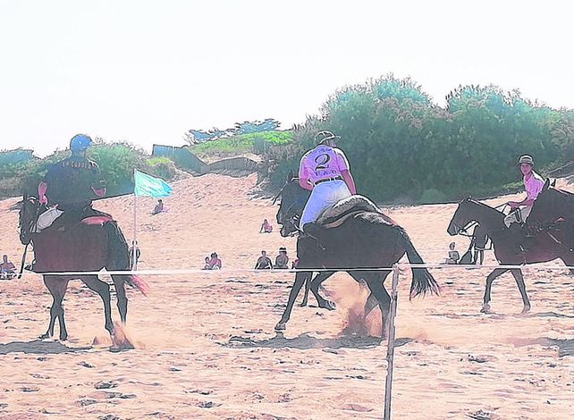 Juegos. Durante el verano se vienen realizando prácticas de pato en Mar de las Pampas.