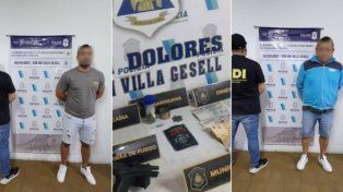 Detuvieron en Villa Gesell a un policía y a un penitenciario de Santa Fe armados y con cheques opacos