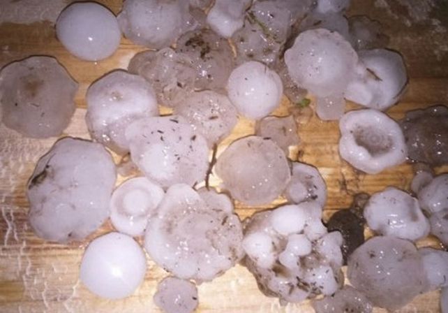 Fuerte tormenta se abatió sobre la localidad de San Guillermo