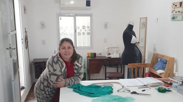 Claudia en su taller de La Paz.&nbsp;
