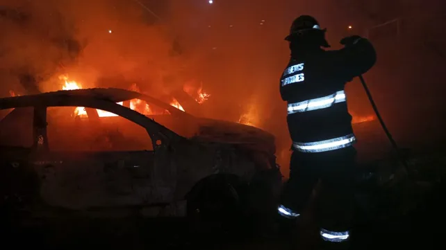 Varios incendios se dieron en delegaciones policiales