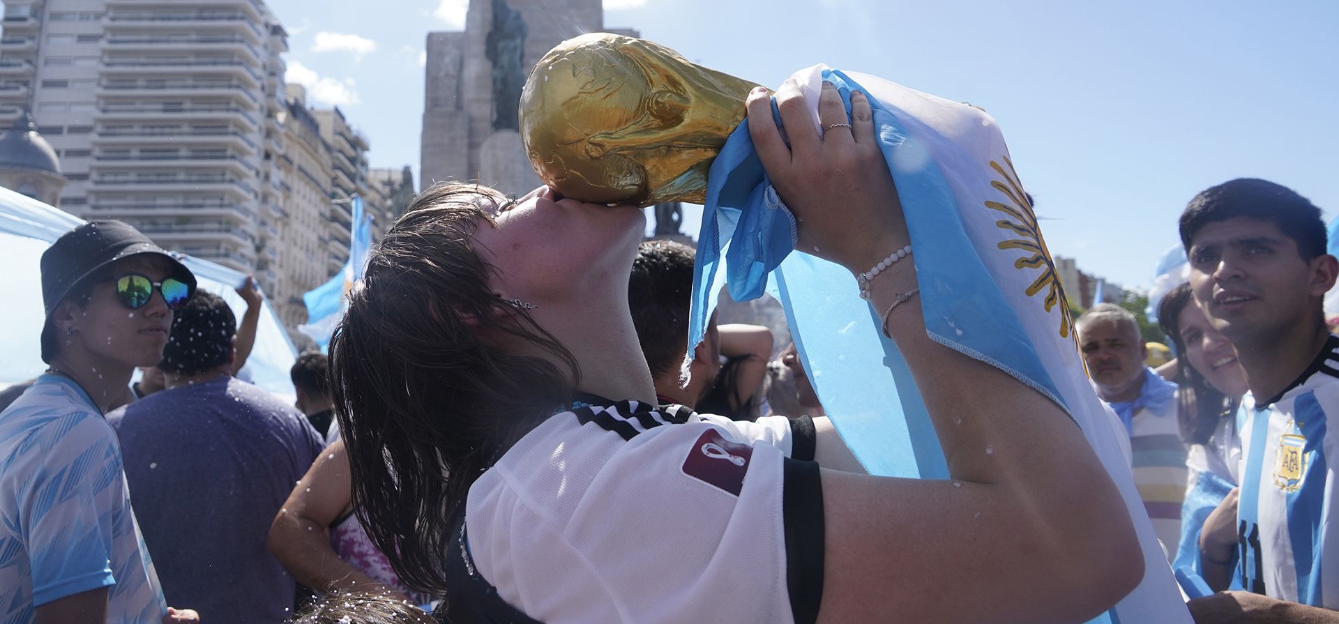 Rosario festejó la obtención de la Copa del Mundo