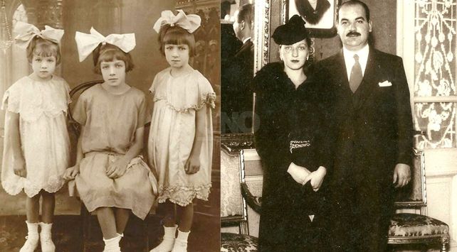 Delma y Flora (la mama del Lole) y Clelia. // gentileza Familia Esquivel.