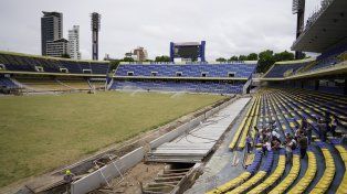 Cada vez más Gigante. El estadio de Central está en obras y allí se jugará el partido del martes ante Banfield.