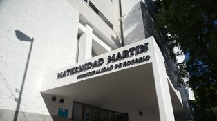 La beba llegó desde San Lorenzo a la Maternidad Martín