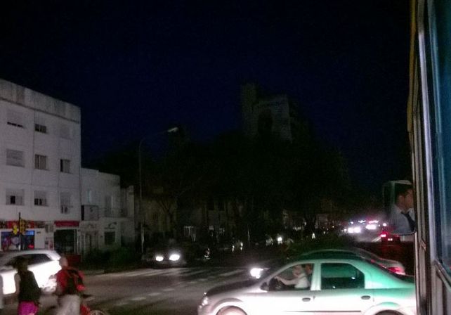 Masivo apagón en la ciudad de Rosario