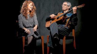 Juan Falú y Nadia Szachniuk presentando su nuevo disco Falú.