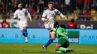 Barticciotto jugó este año el amistoso del seleccionado chileno que dirige Berizzo ante Dominicana. Hizo dos goles.