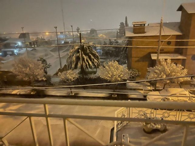 Impactantes imágenes de la histórica nevada en Córdoba después de 14 años