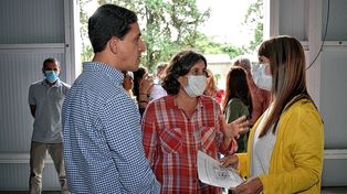 La ministra de Salud, Sonia Velázquez, supervisó el avance de la obra junto a funcionarios nacionales.