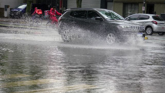 Cayeron en Rosario más de 50mm de agua entre sábado y domingo. (Foto: Celina Mutti Lovera)