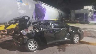 Así quedó el vehículo tras el siniestro