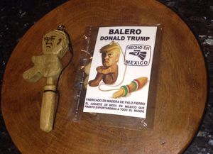 Venden un curioso balero con la cara de Trump en rechazo al muro entre México y Estados Unidos