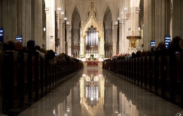 El Papa en la Catedral de San Patricio.
