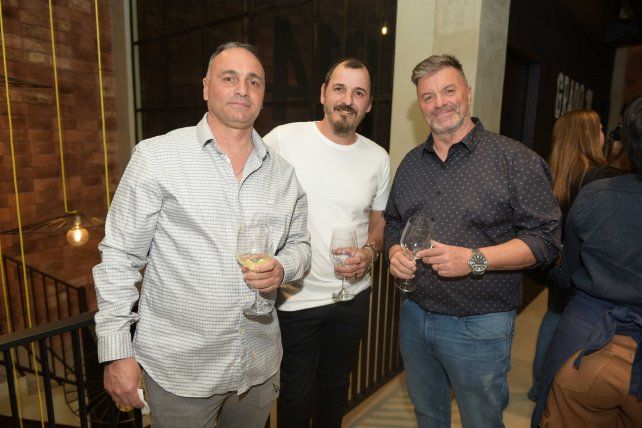 Hernán Genzano, Damián Luque y Fernando Genzano.