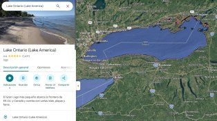 Google Maps le hizo caso a Trump: ahora el lago Ontario se llama lago América