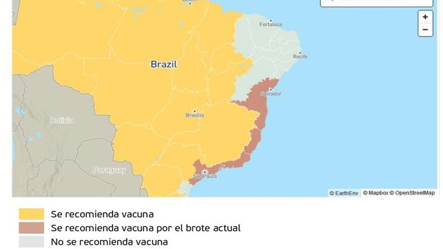 Recomiendan vacunarse contra la fiebre amarilla si se viaja a Brasil