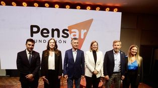 Mauricio Macri se mostró junto a los principales dirigentes del PRO.