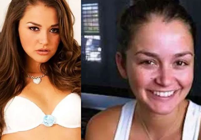 Las fotos de las actrices porno, con y sin maquillaje